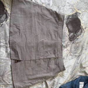 Hollister Brown and Black Houndstooth Mini Skirt